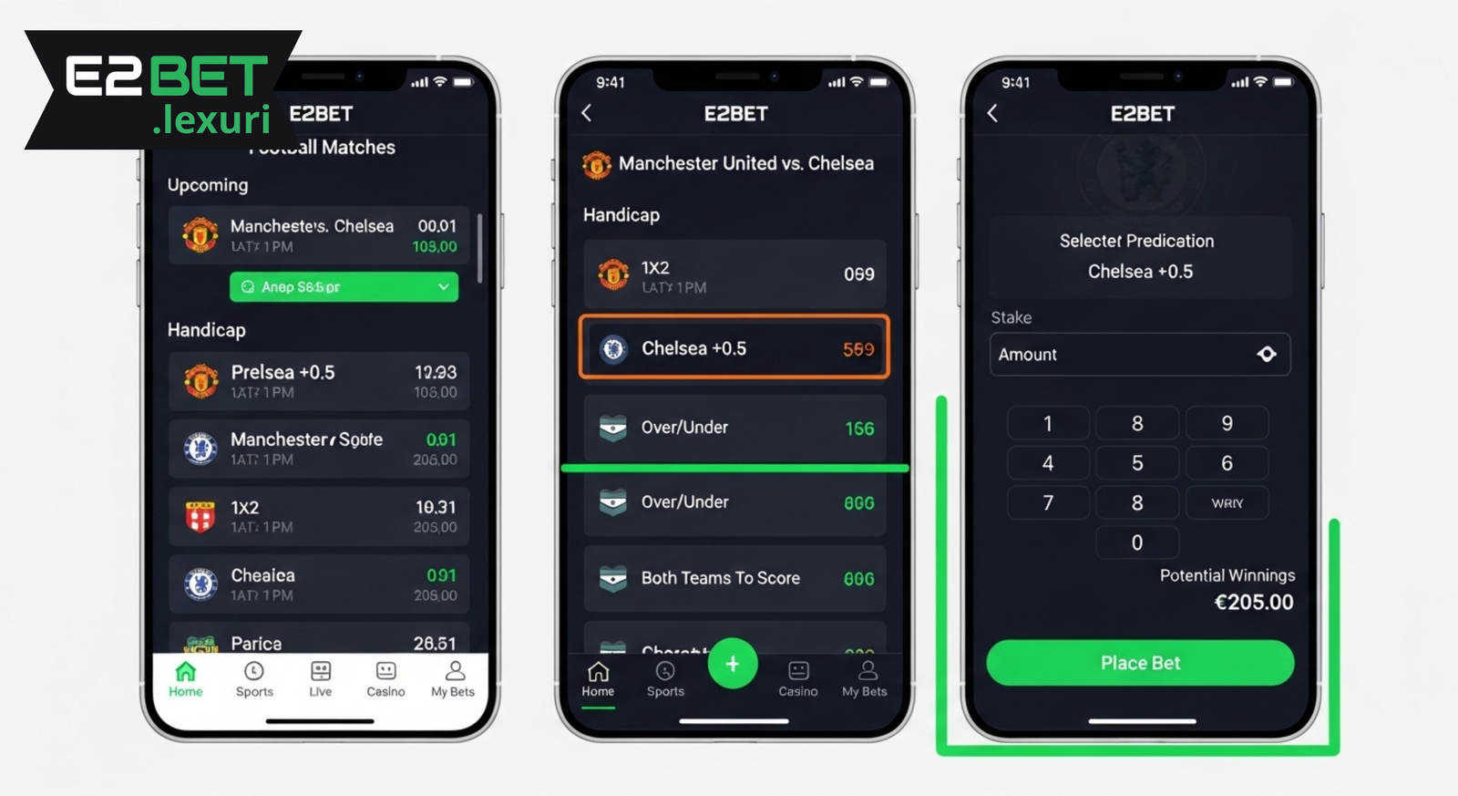 Hướng dẫn đặt dự đoán thể thao đơn giản trên ứng dụng E2BET