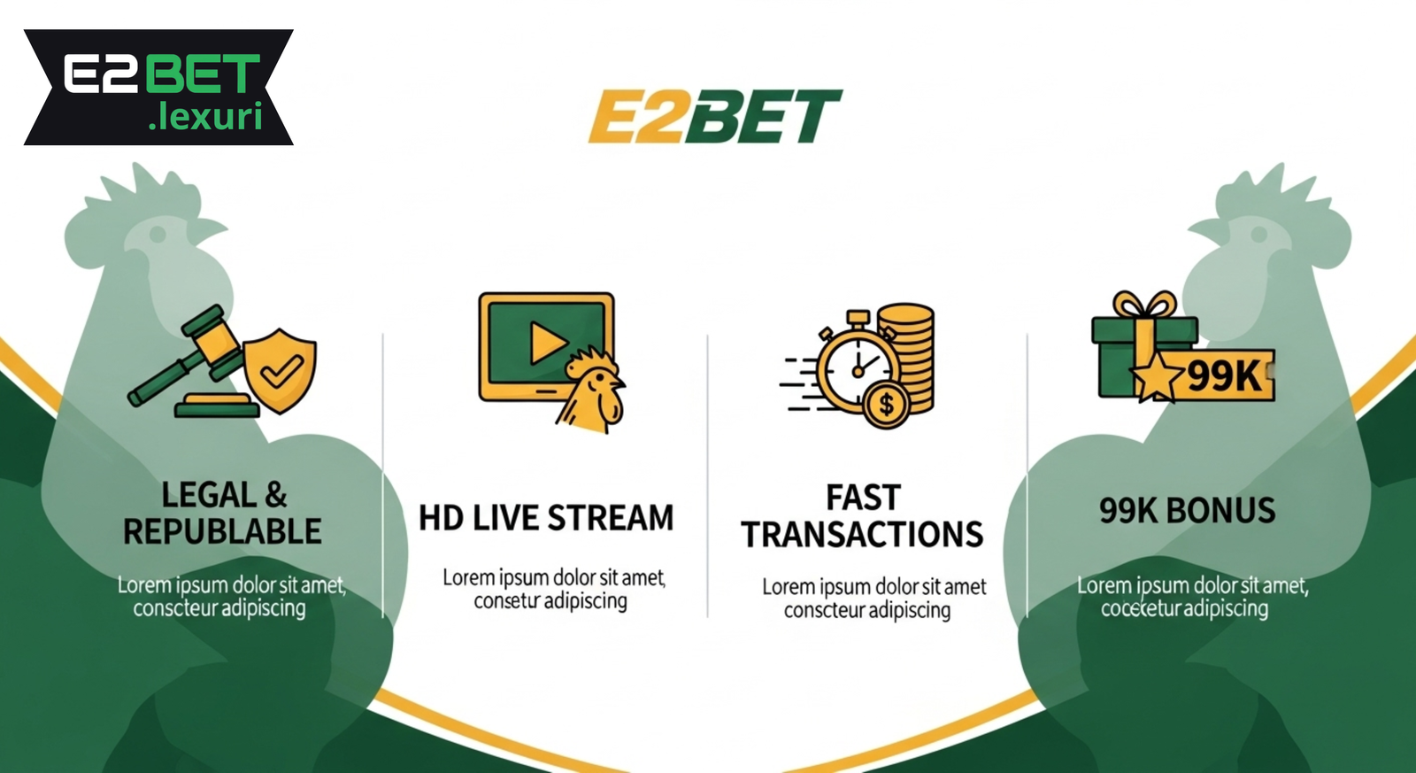 Lợi ích và ưu điểm khi chơi đá gà trực tiếp tại nhà cái E2BET